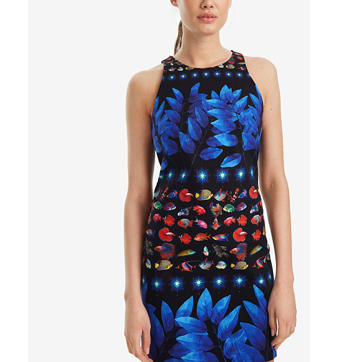 Dámské šaty DESIGUAL MARTINA 5001 MARINO - DESIGUAL - 19SWVW07 5001 VEST_MARTINA
