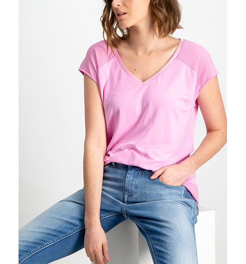 Dámské triko GARCIA T-SHIRT 3341-lilac chiffon - GARCIA - GS900103 3341 ladies T-shirt