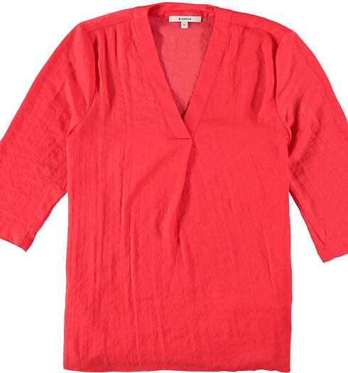 Dámská halenka GARCIA ladies shirt ls 721 poppy red - GARCIA - GS000131 721 ladies shirt ls