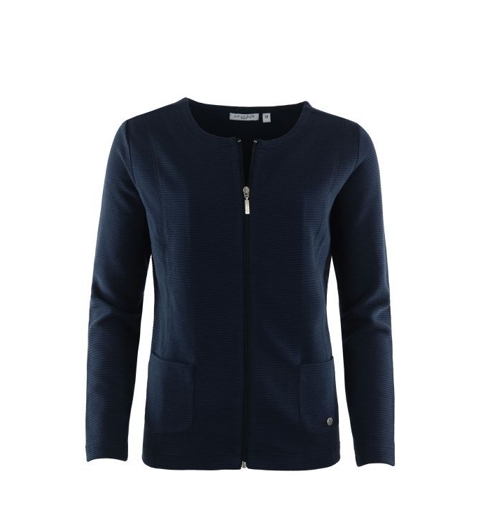 Dámská mikina HAJO D Sweatjacke 609 marine - HAJO - 18812 609 D Sweatjacke
