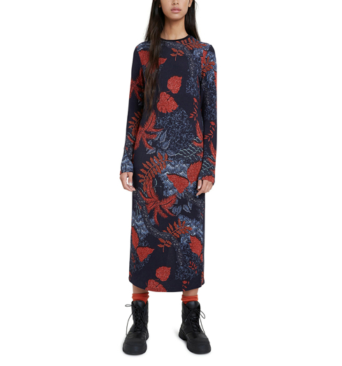 Dámské šaty DESIGUAL DAVID 5000 NAVY - DESIGUAL - 20WWVK94 5000 VEST_DAVID