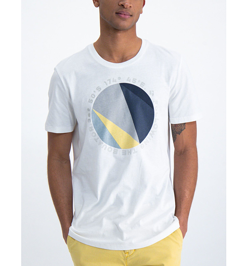 Pánské triko GARCIA T-shirt 56 Off White - GARCIA - O01002 53
