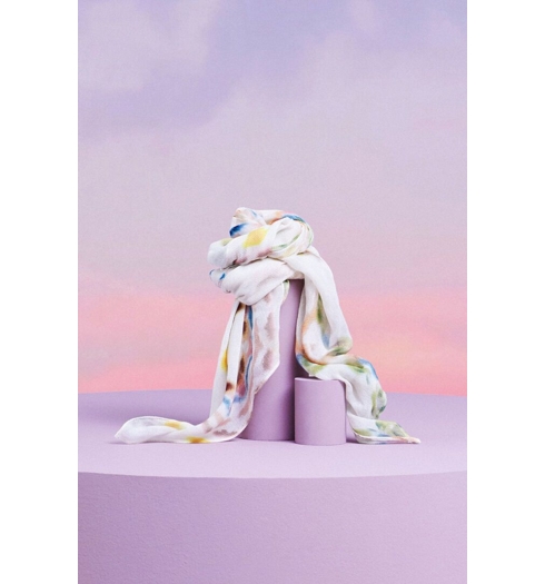Dámský šátek DESIGUAL BREATHE 1000 BLANCO - DESIGUAL - 21SAWA28 1000 FOU_BREATHE