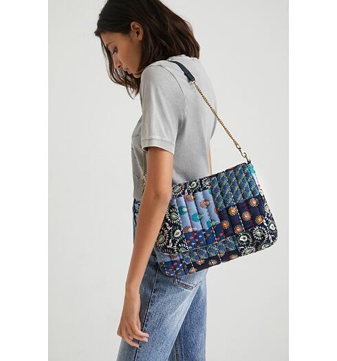 Dámská kabelka DESIGUAL BORO JAPANESE VERA 5000 NAVY - DESIGUAL - 21WAXA91 5000 BOLS_BORO JAPANESE VERA