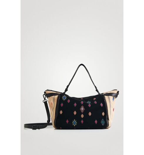 Dámská kabelka DESIGUAL JULY TRIBU LIBIA 2000 NEGRO - DESIGUAL - 21WAXA42 2000 BOLS_JULY TRIBU LIBIA