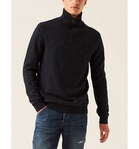 Pánský svetr GARCIA mens pullover 292 dark moon - GARCIA - I11039 292 mens pullover