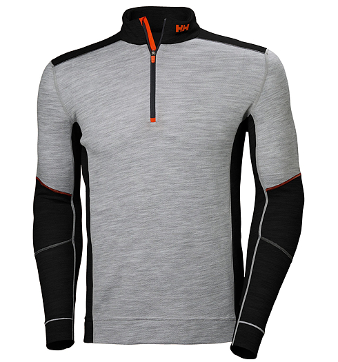 Pánské funkční triko HELLY HANSEN WORKWEAR LIFA MERINO - HELLY HANSEN WORKWEAR - 75107 939 HH LIFA MERINO ZIP