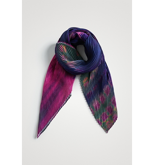 Dámský šátek DESIGUAL TIE DYE SQUARED 3016 LILA - DESIGUAL - 22SAWA33 3016 FOU_TIE DYE SQUARED
