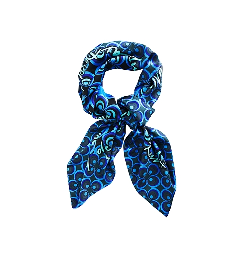 Dámský šátek DESIGUAL BOLA CARRÉ 140 5000 NAVY - DESIGUAL - 22WAWA11 5000 FOU_BOLA_CARRÉ 140