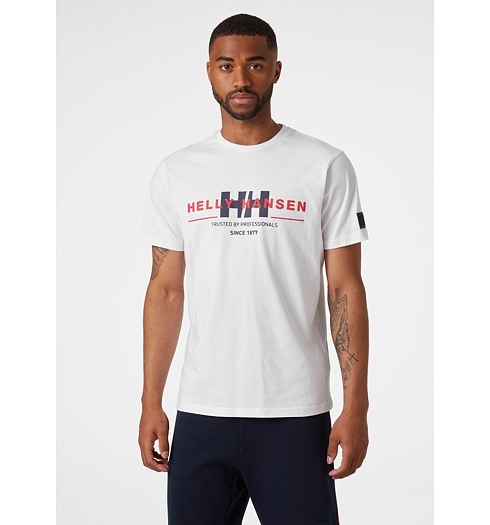 Pánské triko HELLY HANSEN RWB GRAPHIC T-SHIRT 001 WHITE - Helly Hansen - 53763 1 RWB GRAPHIC T-SHIRT