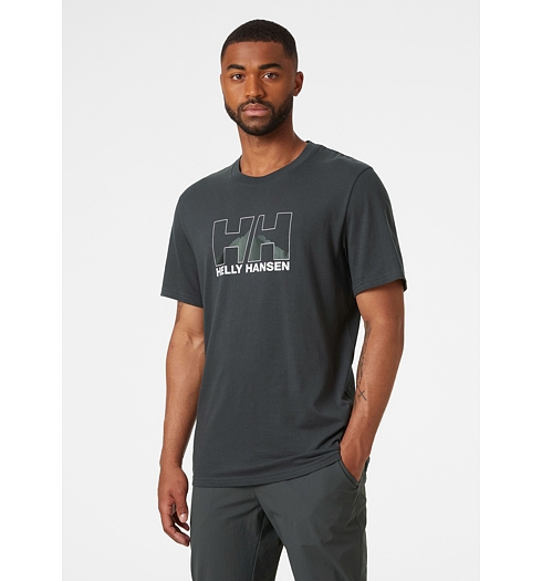 Pánské triko HELLY HANSEN NORD GRAPHIC T-SHIRT 981 EBONY - Helly Hansen - 62978 981 NORD GRAPHIC T-SHIRT