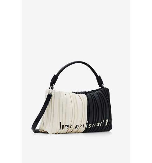 Dámská kabelka DESIGUAL PLEAT OTTERLO 1008 CRUDO BEIGE - DESIGUAL - 22WAXPAQ 1008 BAG_PLEAT OTTERLO