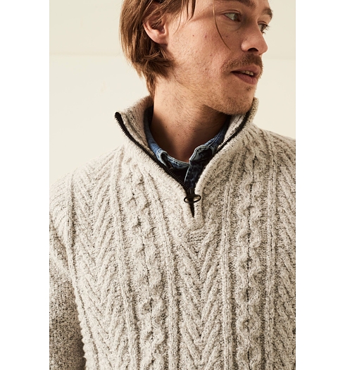 Pánský svetr GARCIA mens pullover 2548 rock melee - GARCIA - U21242 2548 mens pullover