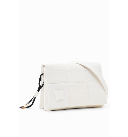 Dámská kabelka DESIGUAL DAMAS DORTMUND FLAP 1001 WHITE - DESIGUAL - 23SAXP23 1001 BAG DAMAS DORTMUND FLAP