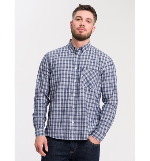Pánská sportovní košile CROSS SHIRT 1 NAVY - Cross - 35504 1 SHIRT