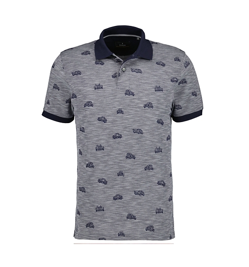 Pánská polokošile RAGMAN Polo print car 175  BLAU-MOUL - Ragman - 6021293 175 Polo alloverprint car