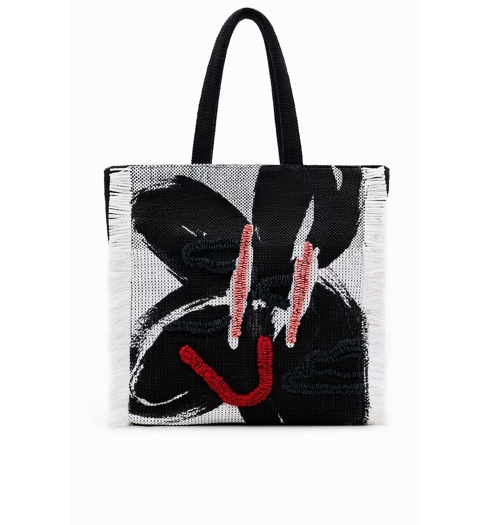 Dámská kabelka DESIGUAL 23SAXA28 2001 BAG BLACK PEPO MIN 2001 natural - DESIGUAL - 23SAXA28 2001 BAG BLACK PEPO MIN