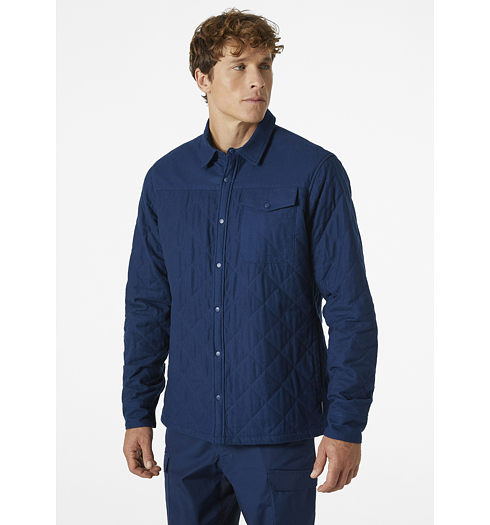 Sportovní košile HELLY HANSEN ISFJORD INSULATED SHACKET 584 OCEAN - Helly Hansen - 63255 584 ISFJORD INSULATED SHACKET