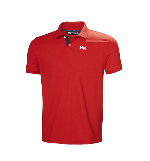 Pánská funkční polokošile  HELLY HANSEN OCEAN POLO 2.0 162 RED - Helly Hansen - 34367 162 OCEAN POLO 2.0
