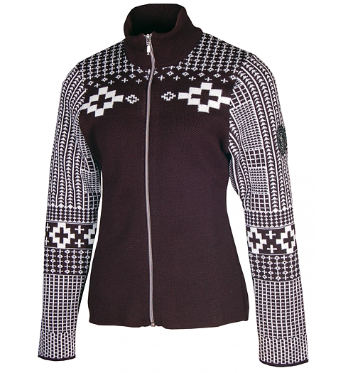 Dámský svetr DEGRÉ 7 114757 901 NICKIE CARDIGAN 901 černobílá - DEGRÉ 7 - 114757 901 NICKIE CARDIGAN