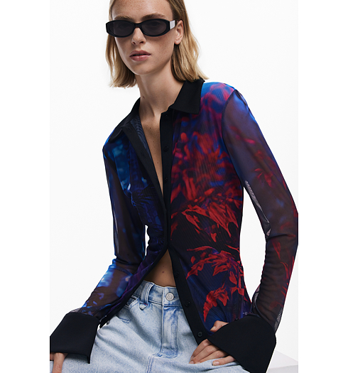 Dámská košile DESIGUAL DIETRICH Modrá - DESIGUAL - 25WWTK61 2000 TS DIETRICH