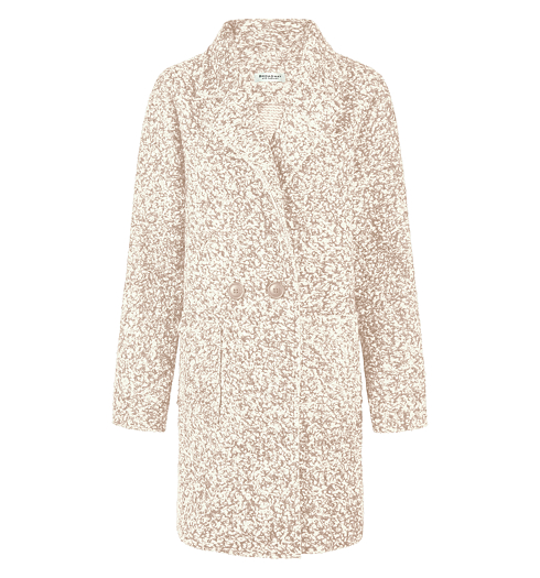Zimní kabát BROADWAY Béžová - Broadway - 55003695 101 COAT REGFIT