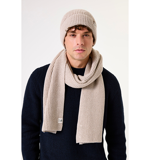 Pánská zimní šála GARCIA mens scarf Béžová - GARCIA - I51333 822 mens scarf