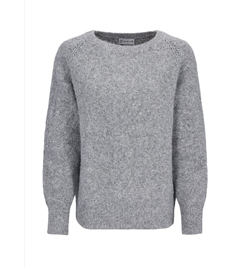 Dámský svetr HAJO D Pullover Raglanärmel, 1/1 Šedá - HAJO - 10579 109 D Pullover Raglanärmel