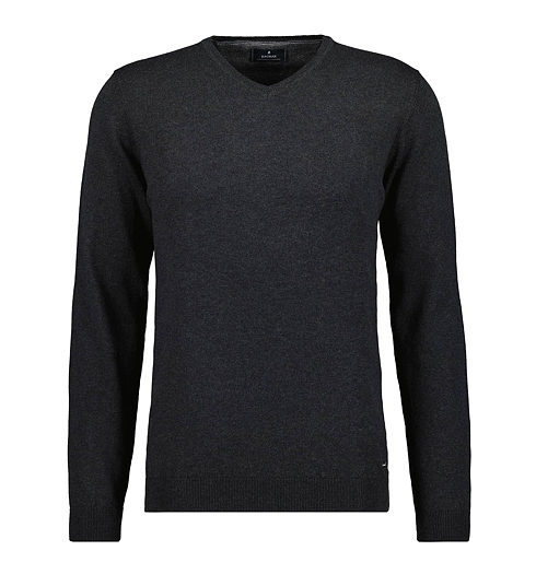 Pánský svetr RAGMAN V-neck Šedá - Ragman - 742457 019 V-Neck NOS