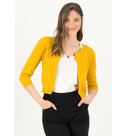 Dámský svetr Blutsgeschwister ROUNDNECK 005 - Blutsgeschwister - 001211-143-005 cardigan roundneck short