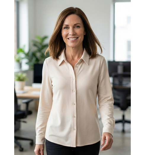 Dámská halenka HAJO D Bluse 1/4 Béžová - HAJO - 10847 259 D Bluse 1/4