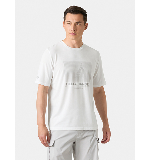 Pánské triko HELLY HANSEN HP RACE GRAPHIC T-SHIRT Bílá - Helly Hansen - 34419 3 HP RACE GRAPHIC T-SHIRT
