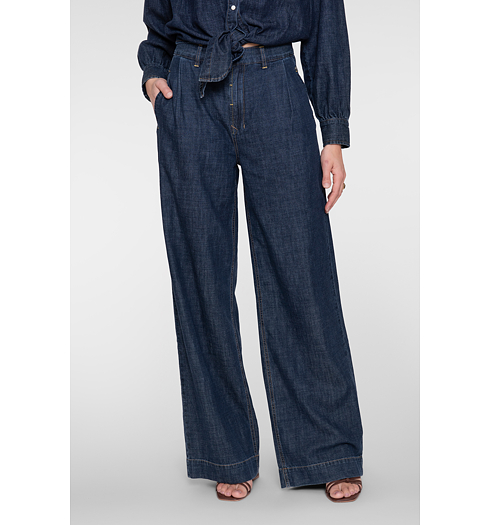 Geisha Jeans wide Modrá - Geisha - 61009-10 879 Jeans wide