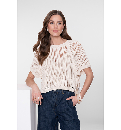 Dámský svetr Geisha Pull straps Béžová - Geisha - 64086-70 718 Pull straps