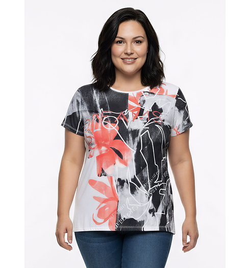 Dámské tričko HAJO D Shirt RH Multicolor - HAJO - 10757 304 D Shirt RH