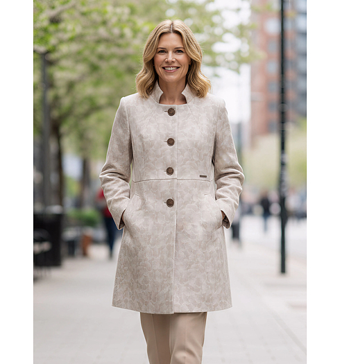 Dámský jarní kabát 3/4 KERBO Gori Béžová - KERBO - 622006 715 Gori