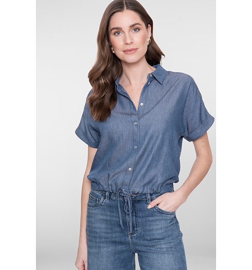 Dámská košile Geisha blouse Modrá - Geisha - 63294-20 625 blouse