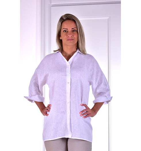 Dámská košile VALENTINAS White Bílá - VALENTINAS - 05M White