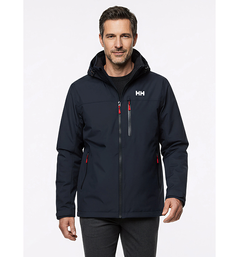 Pánská bunda HELLY HANSEN CREW HOODED MIDLAYER JACKET 2.0 Modrá - Helly Hansen - 34442 597 CREW HOODED MIDLAYER JACKET 2.0