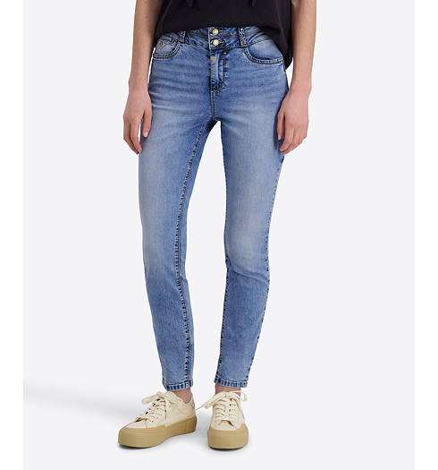 Dámské jeans TIMEZONE EnyaTZ Slim Modrá - Timezone - T1 70047.3014 30110 Slim EnyaTZ Womenshape