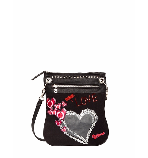 Dámská kabelka DESIGUAL 51X51J8 2000 BOLS BANDO HEART PUNK 2000 - DESIGUAL - 51X51J8 2000 BOLS BANDO HEART PUNK