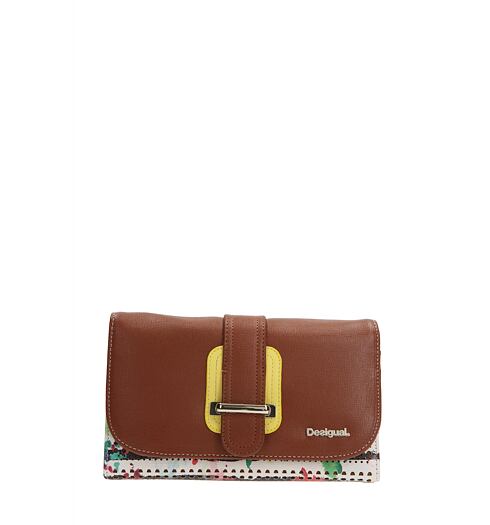 Dámská peněženka DESIGUAL MONE LENGÜETA MARINE 1006 HUESO - DESIGUAL - 61Y53H1 1006 MONE_LENGÜETA_MARINE