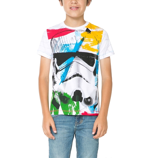 Dětské tričko DESIGUAL TS_HIGUER 1000 BLANCO - DESIGUAL - 61T3DF0 1000 TS_HIGUER