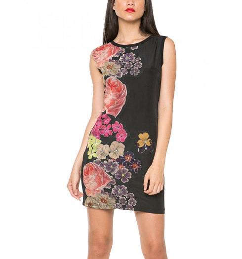 Dámské šaty DESIGUAL VEST VANE 2000 NEGRO - DESIGUAL - 61V2LB8 2000 VEST VANE
