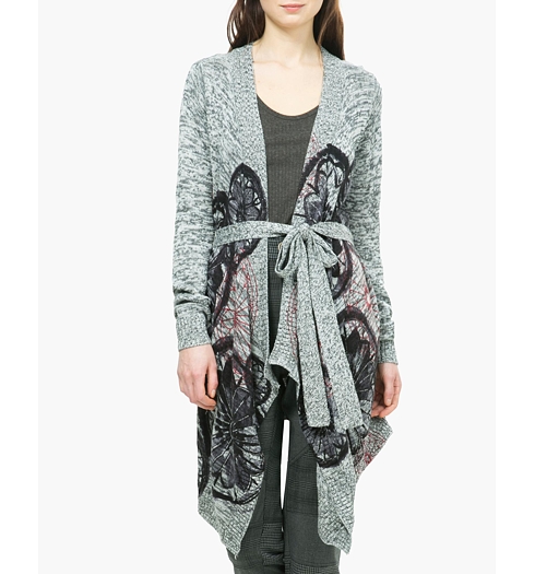 Dámský svetr DESIGUAL STEPHANY 2009 GRIS VIGORE - DESIGUAL - 67J20B3 2009 JERS STEPHANY
