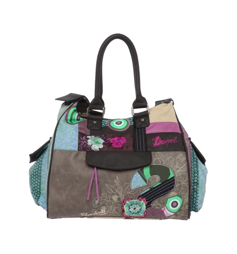 Dámská kabelka DESIGUAL LONDON MEDIUM 2010 SMOKED PEARL - DESIGUAL - 41X5186 2010 BOLS_LONDON MEDIUM