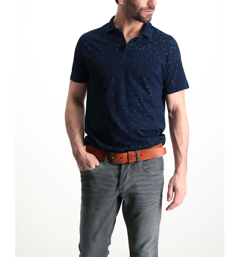 Pánské polo GARCIA POLO SS 1050 indigo - GARCIA - M81015 1050 POLO SS