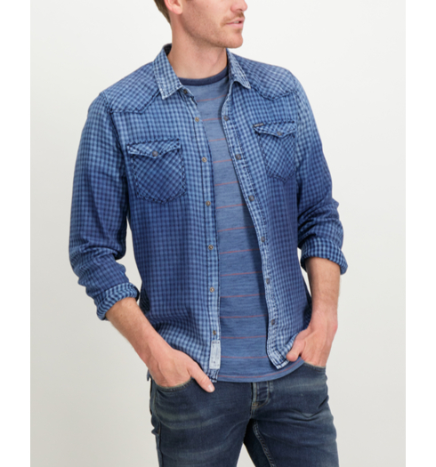Pánská košile GARCIA SHIRT LS 1050 indigo - GARCIA - S81030 1050 mens shirt ls