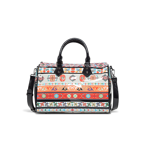 Dámská kabelka DESIGUAL VINIL GALACTIC BOWLING 2000 NEGRO - DESIGUAL - 18WAXO06 2000 BOLS_VINIL GALACTIC BOWLIN