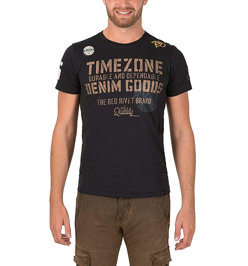 Pánské triko TIMEZONE Badged T-Shirt 9053 - Timezone - 22-10069-10-6196 9053 Badged T-Shirt